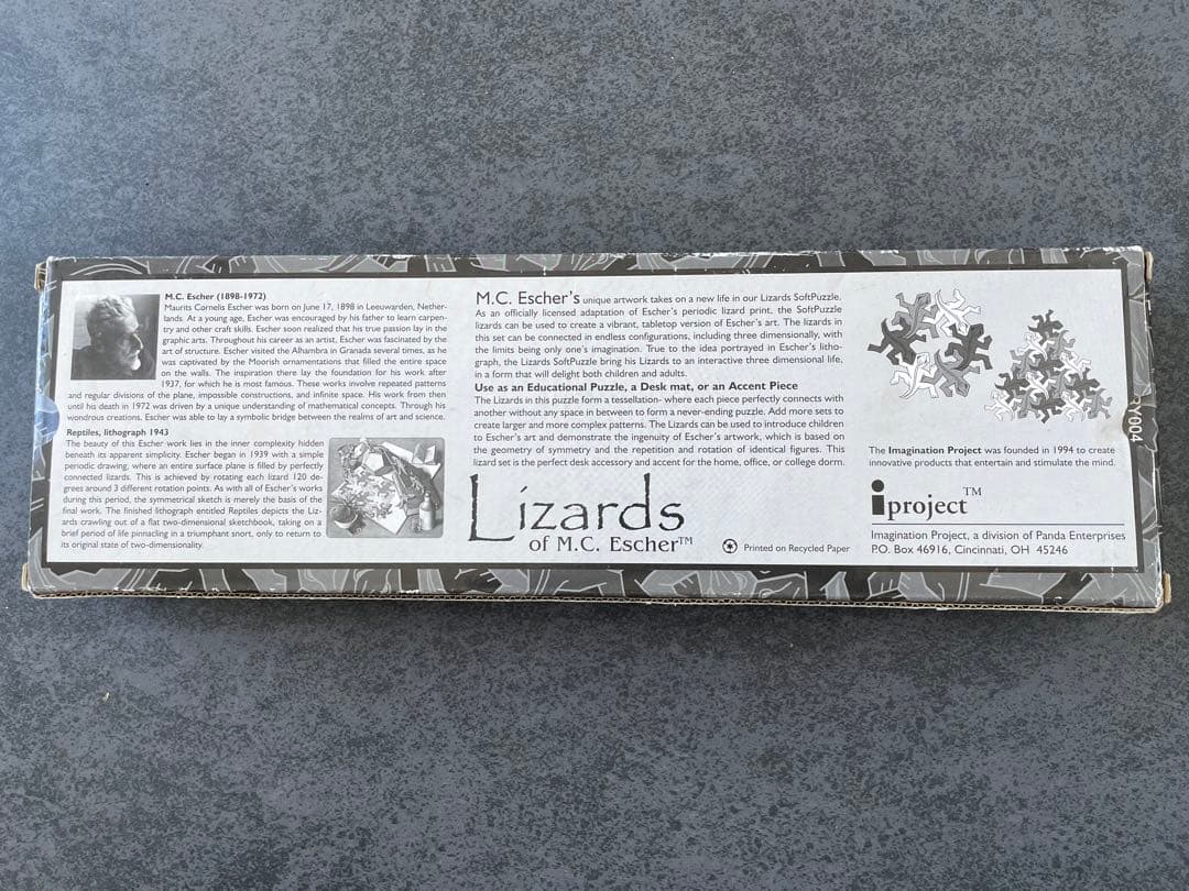 エッシャー ソフトパズル　トカゲ　Lizards of M.C. Escher