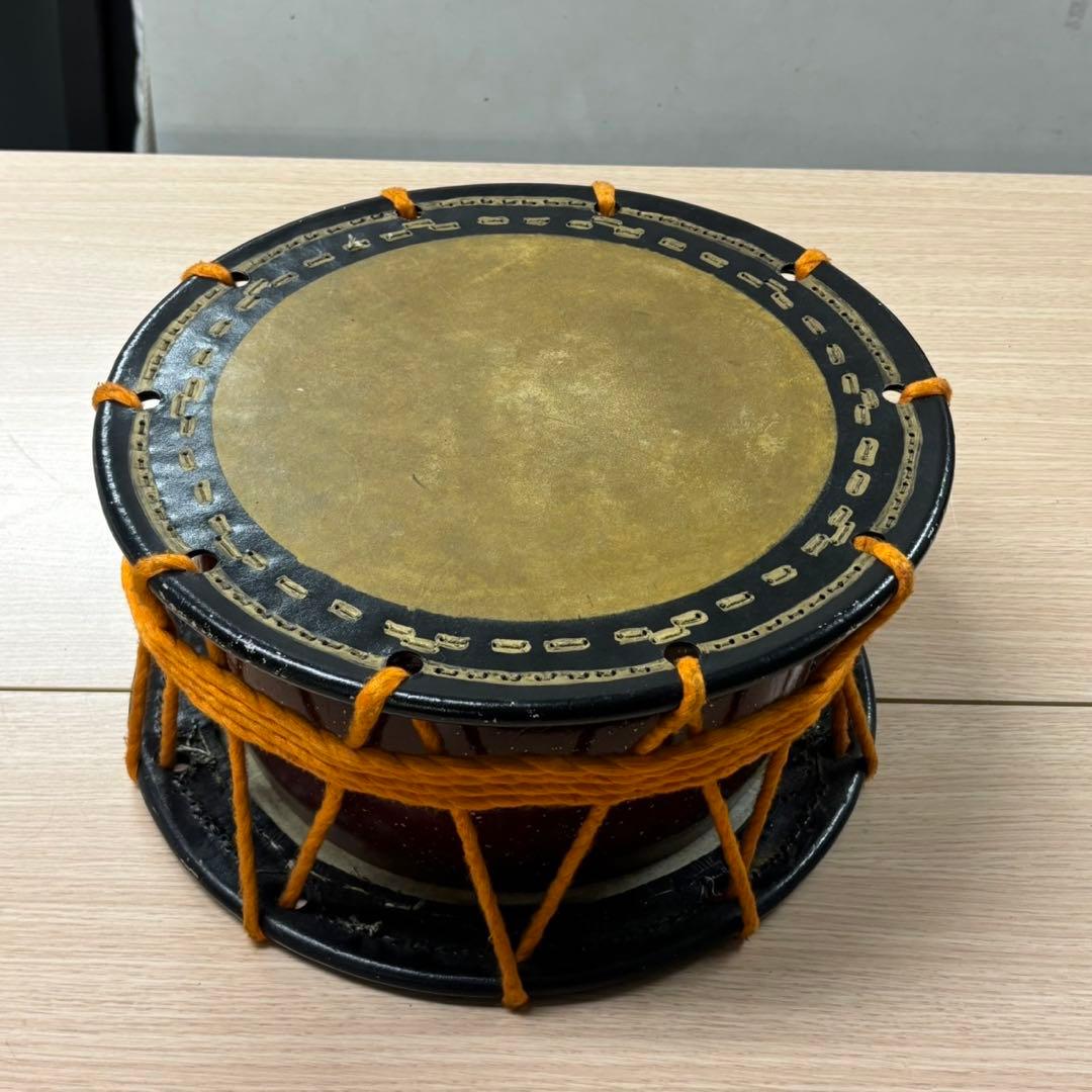① 希少 和太鼓 締め太鼓 約35cm 和楽器 ブラック