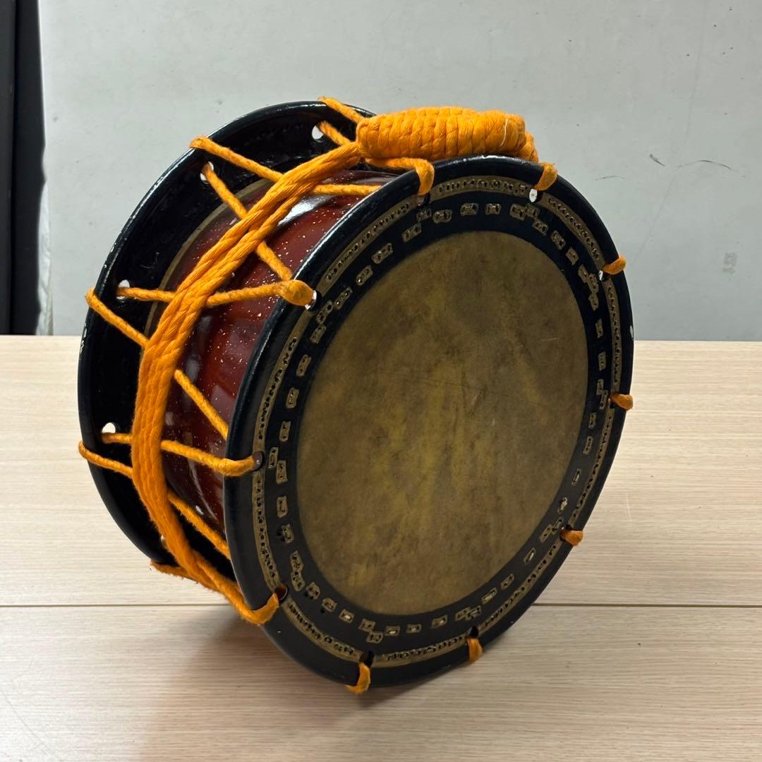 ① 希少 和太鼓 締め太鼓 約35cm 和楽器 ブラック