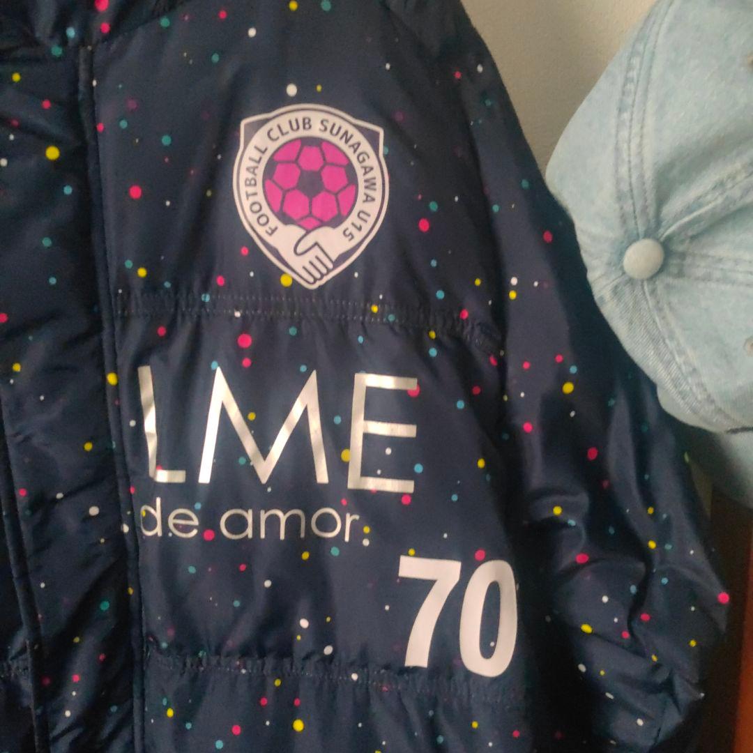 美品！SVOLME ダウンコート ネイビー ドット柄