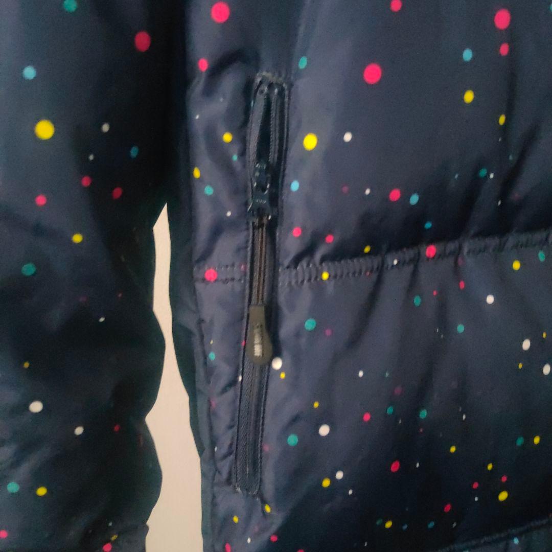 美品！SVOLME ダウンコート ネイビー ドット柄