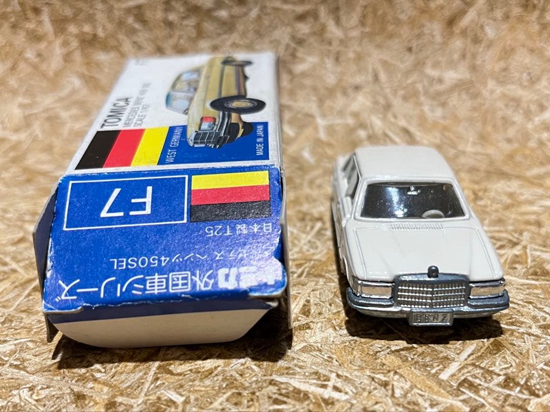 トミカ 日本製 青箱 F7 メルセデスベンツ 450SEL 一般輸出仕様