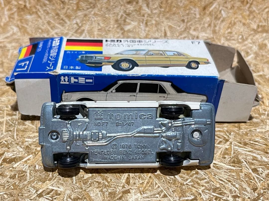 トミカ 日本製 青箱 F7 メルセデスベンツ 450SEL 一般輸出仕様