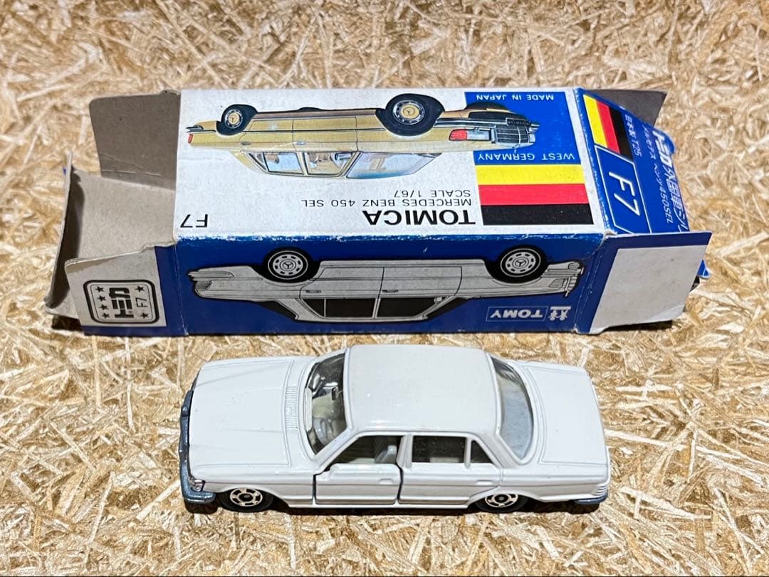 トミカ 日本製 青箱 F7 メルセデスベンツ 450SEL 一般輸出仕様