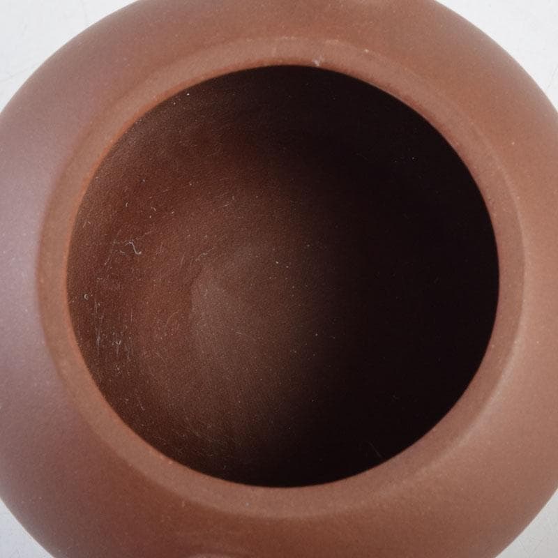 中国　宣興紫砂銘　紫砂　朱泥　急須　茶壷　C　9218