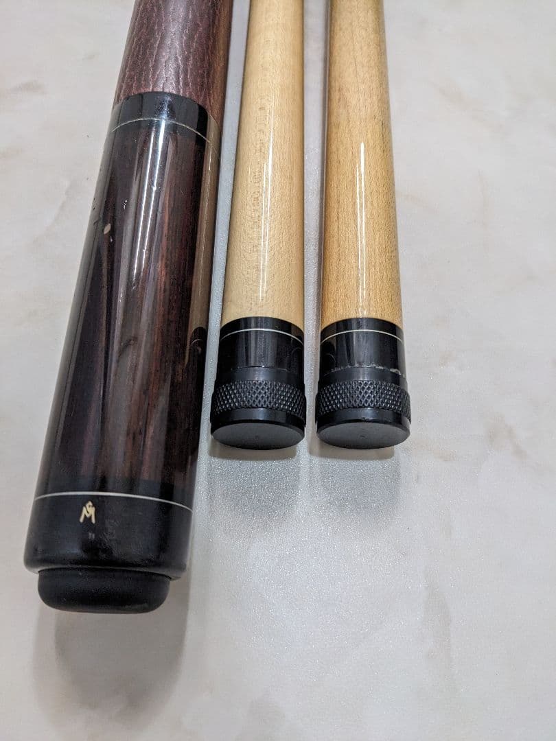 マクダニエルキュー　ノーマルシャフト2本、キューケースセット