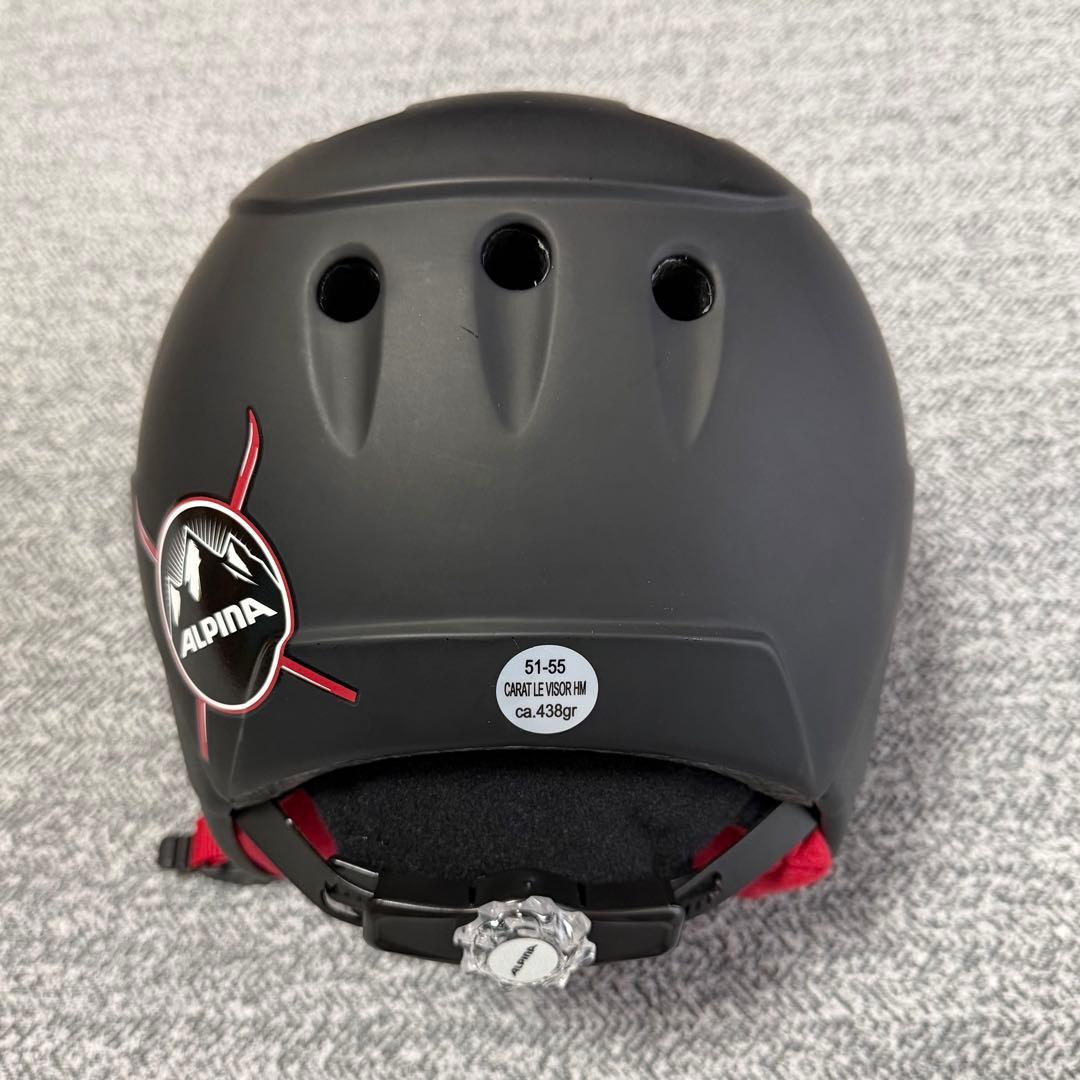 ALPINA ジュニアスキー・スノボー用ヘルメット ミラーシールド付き