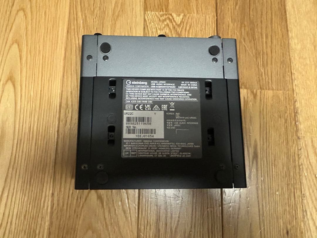 Steinberg UR22C オーディオインターフェース　エレキギター