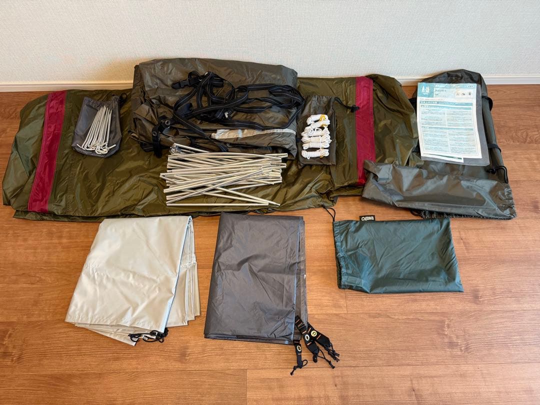 オガワ ステイシーST-ⅡとPVCマルチシートとテントシートの3点セット