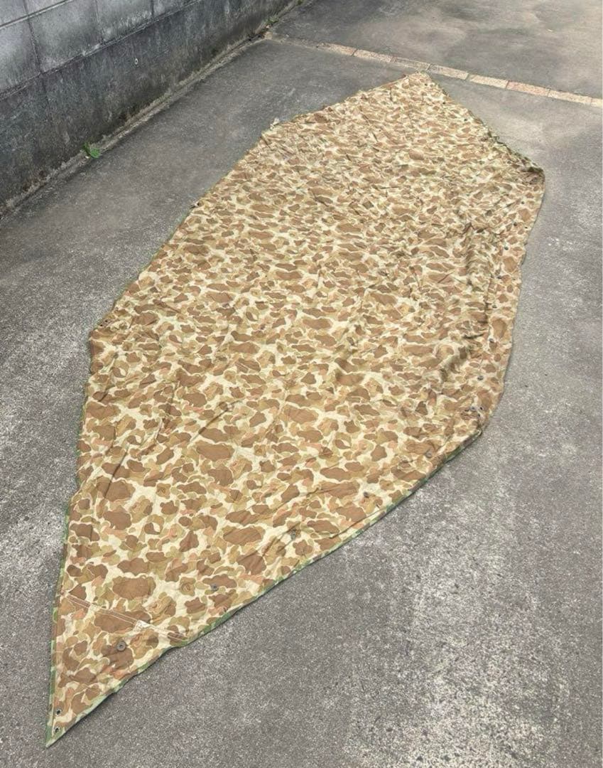 USパップテント　シェルターハーフ　フロッグスキン　軍幕　テント