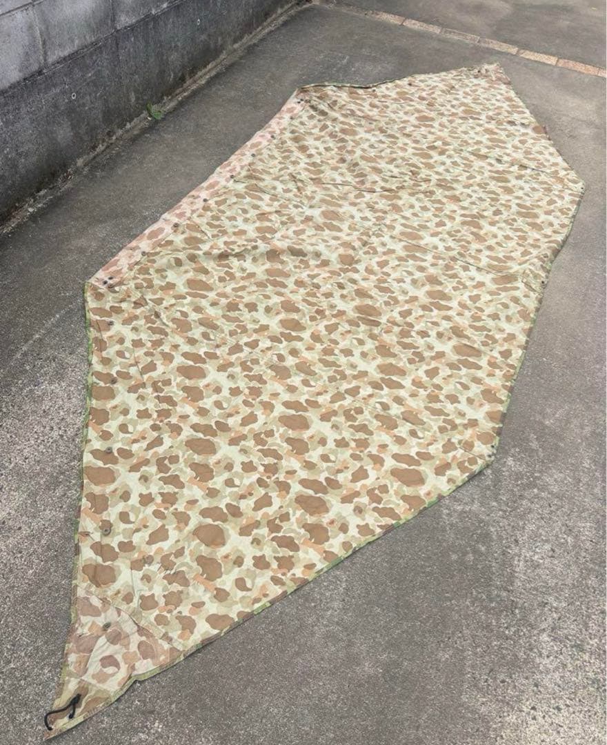 USパップテント　シェルターハーフ　フロッグスキン　軍幕　テント