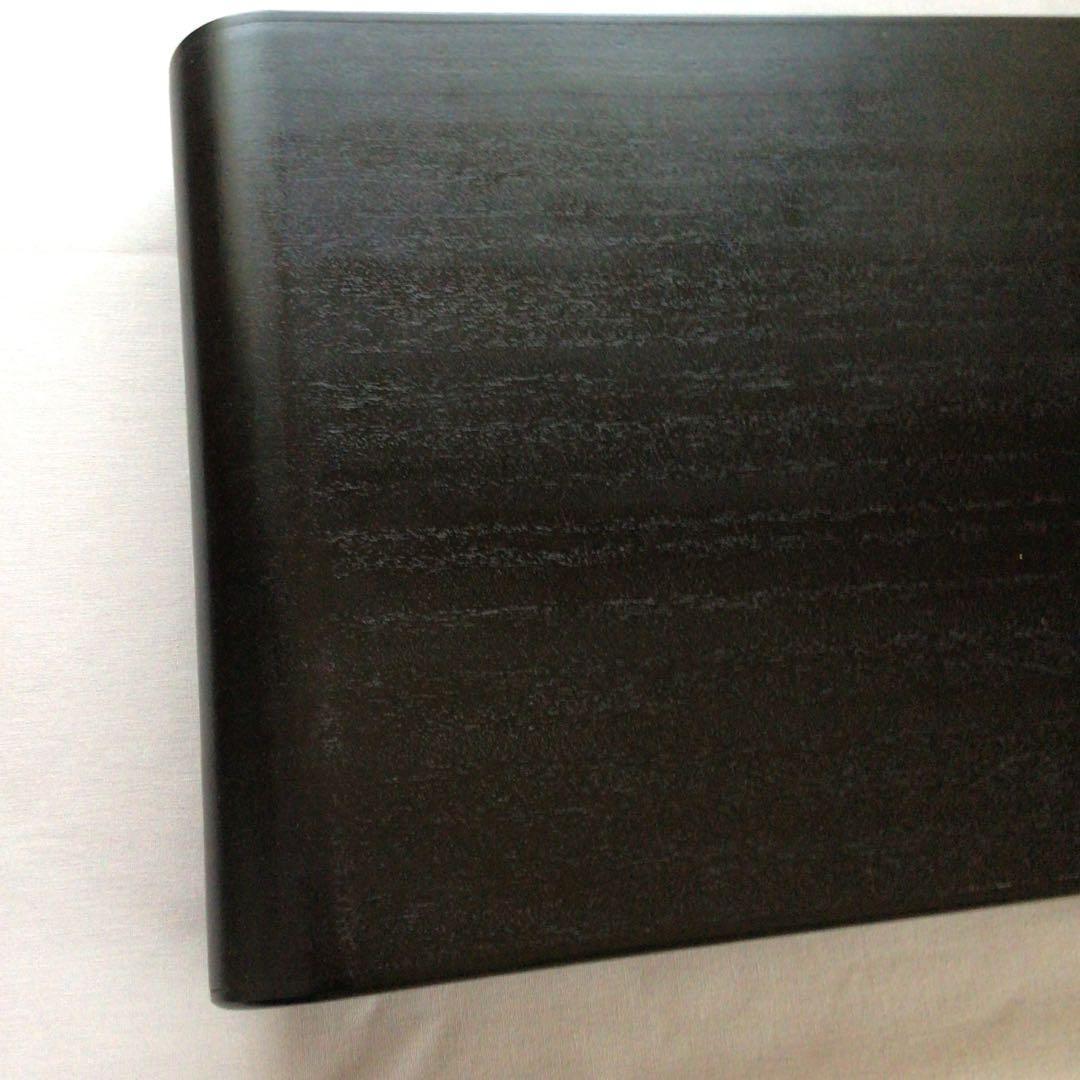 (ふじ印16号)唐木紫檀　花台　巻き足　本漆塗り　茶道具　盆栽台　ビンテージ品