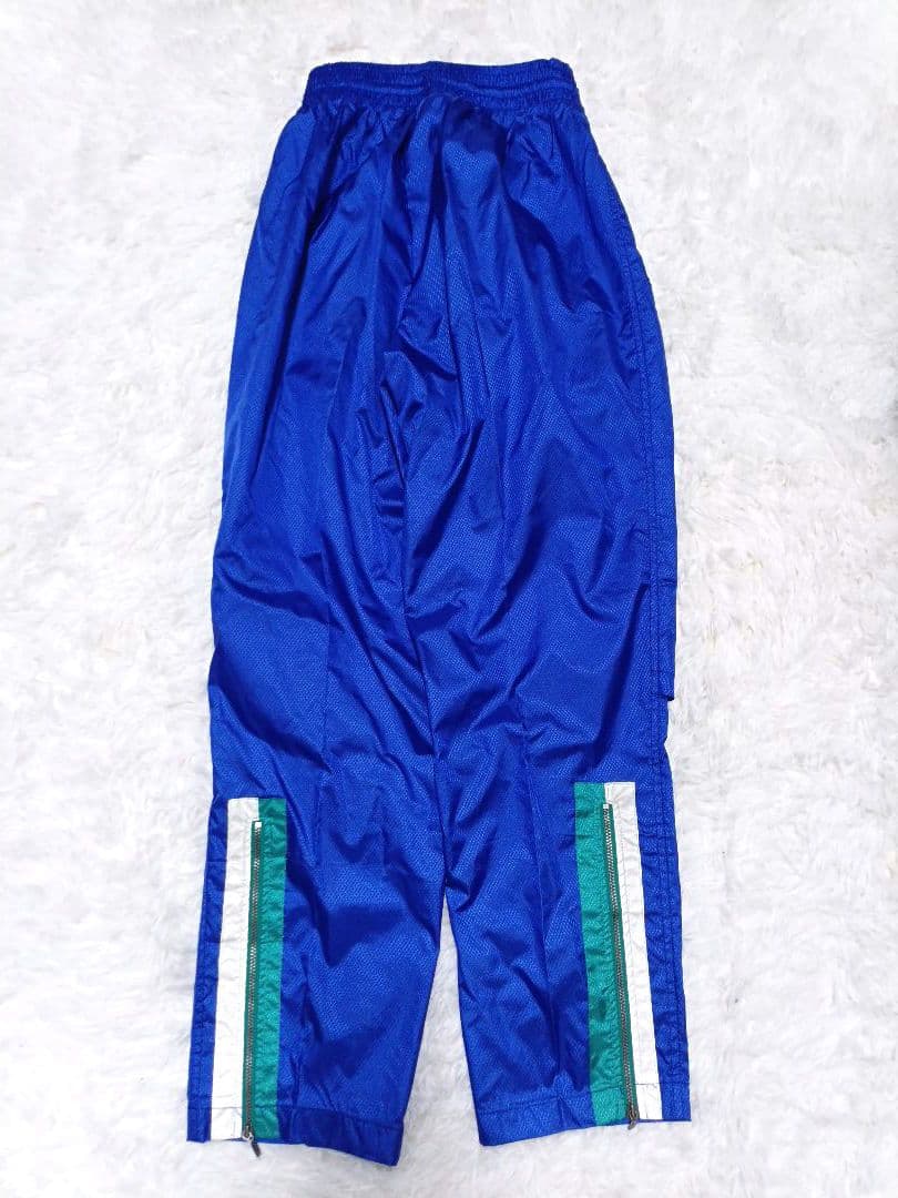 新品 90s adidas ウインドブレーカー セットアップ 上下 ブルー L