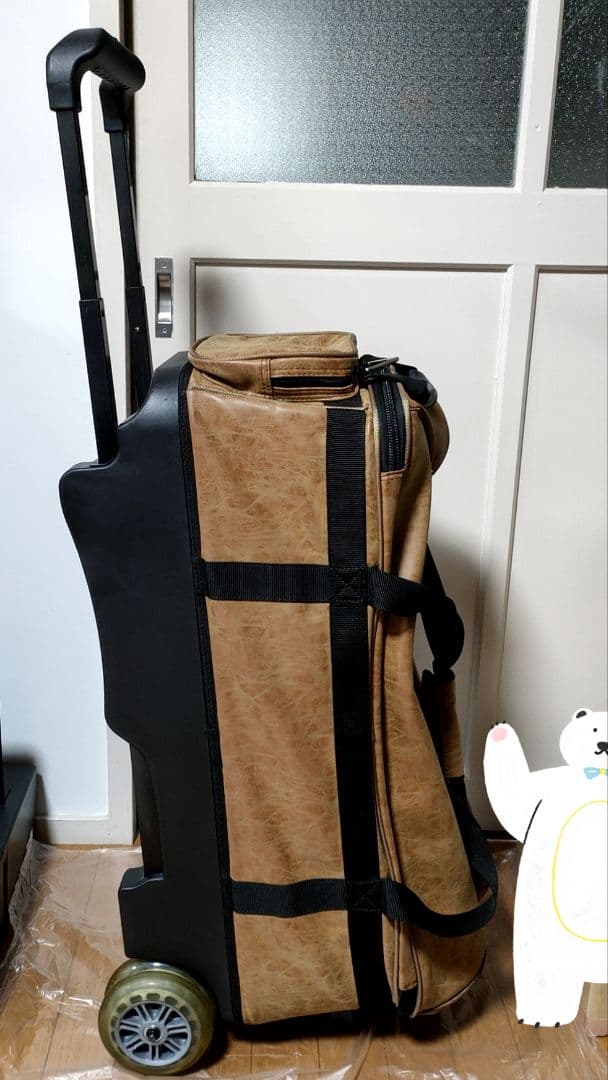 【廃盤品】ブランズウィック　3ボールバッグ　ブラウン　キャリーバッグ