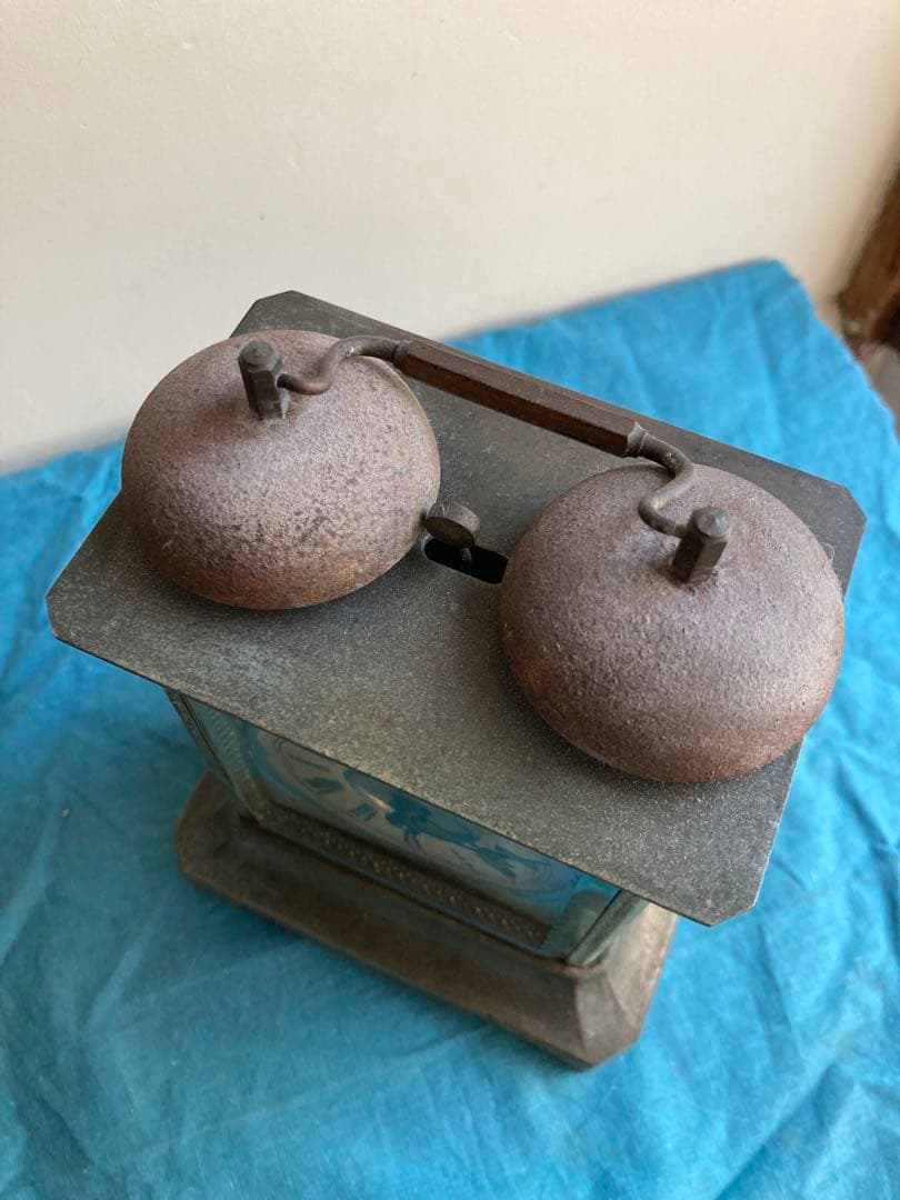 アンティーク ユンハンス /JUNGHANS 枕時計 ゼンマイ時計　双頭鐘