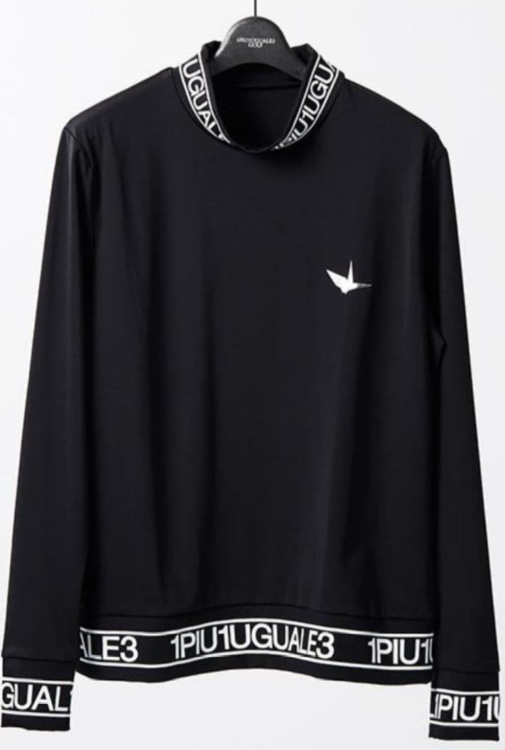 ウノピゥウノウグァーレトレ 1PIU1UGUALE3 長袖モックネック 黑 Ⅳ