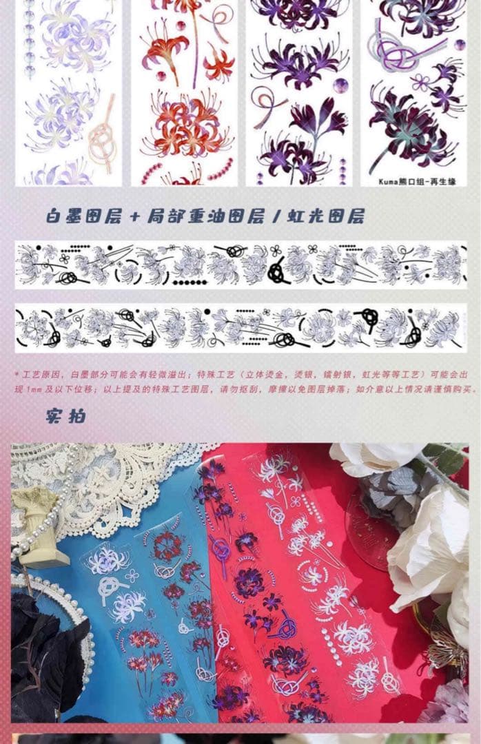 【No. 104】装飾マステ 海外マステ 切り売り