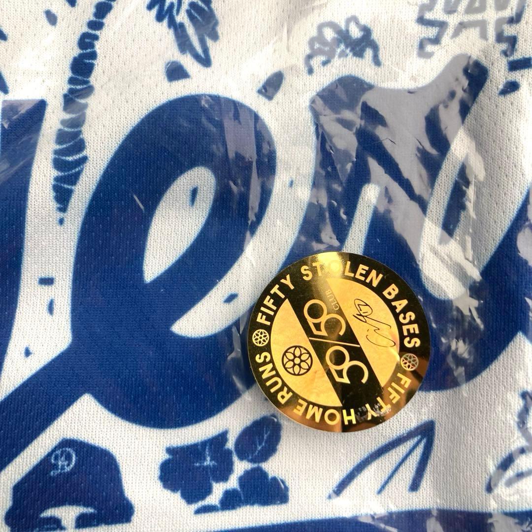 ドジャース 大谷 翔平 ユニフォーム アロハ ハワイアンシャツ サインプリント