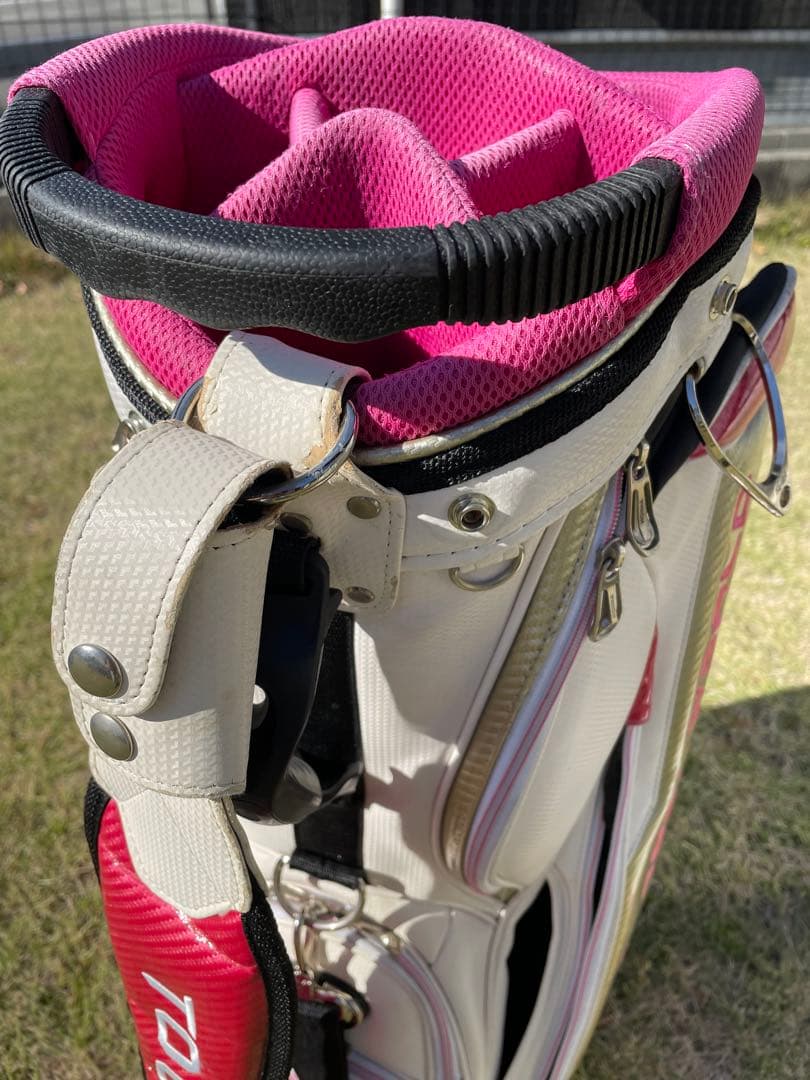 HONMA TOUR WORLD キャディバッグ ホワイト/ピンク