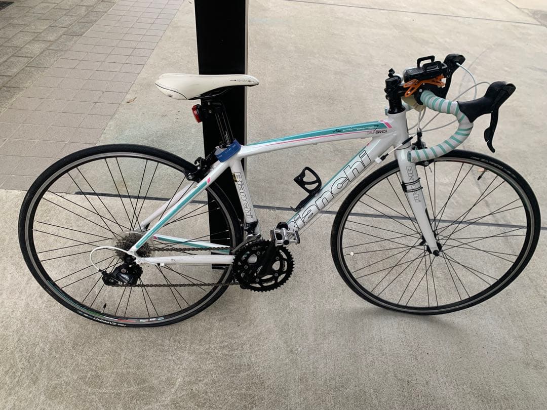 た*び様 Bianchi ロードバイク ホワイト・水色