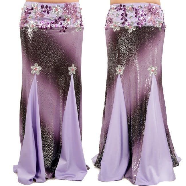 MAGIC パープル系グラデーションベリーダンス衣装3点セット