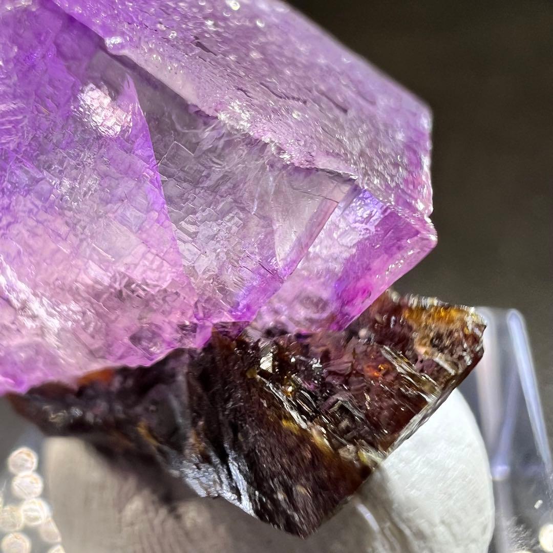 イリノイ産　パープルフローライト　美結晶