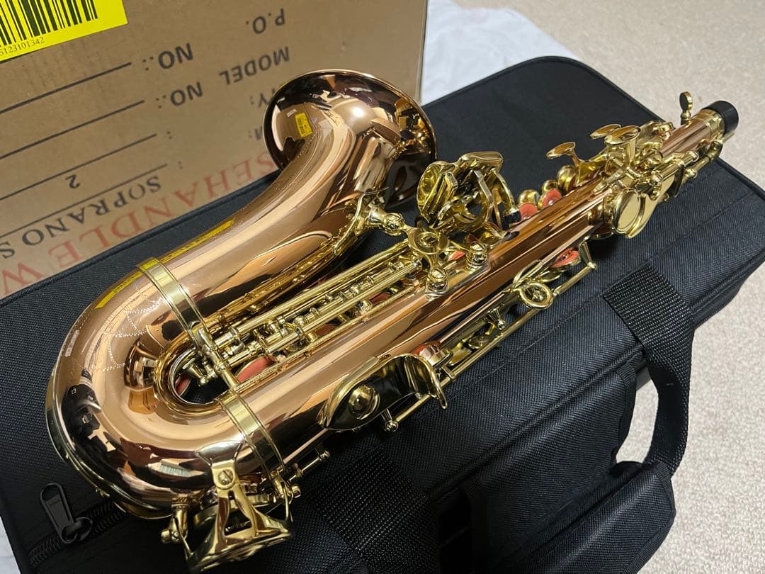 【新品】銅管体 カーブドソプラノサックス