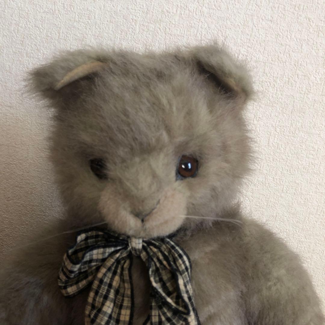 レトロ　モンスイユ　日本製　ネコ　ぬいぐるみ　中古品