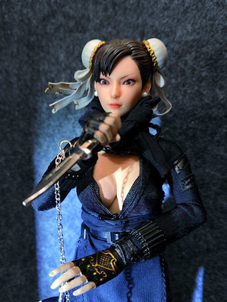 CAPCOM.1/6.春麗.[暗殺者(黒ver)]眼球可動!12/25迄の出品!