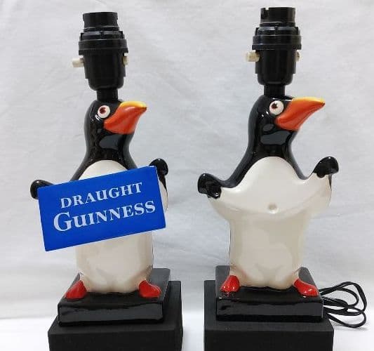 ペンギン ギネスビールGUINNESS陶器電灯スタンド❤︎限定ディスプレイセット