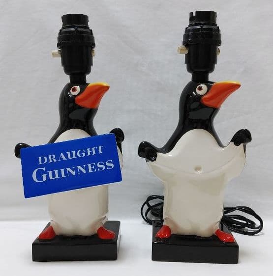 ペンギン ギネスビールGUINNESS陶器電灯スタンド❤︎限定ディスプレイセット