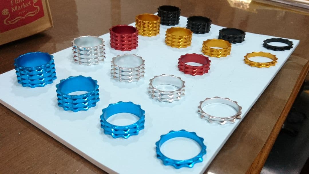 星形コラムスペーサー　各色　20mm 15mm 10mm 5mm