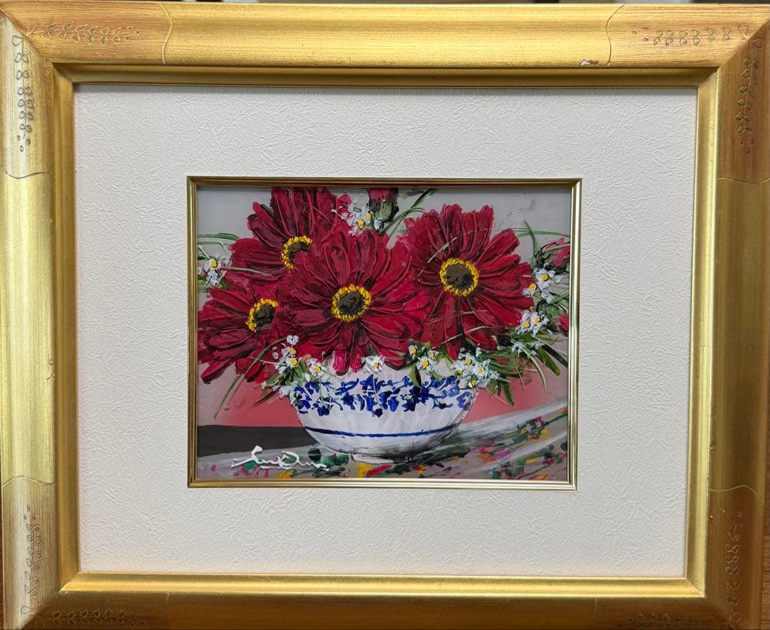 貴重　大野刚正 【願いを込めて】　アクラス画(ガラス絵)本物保証