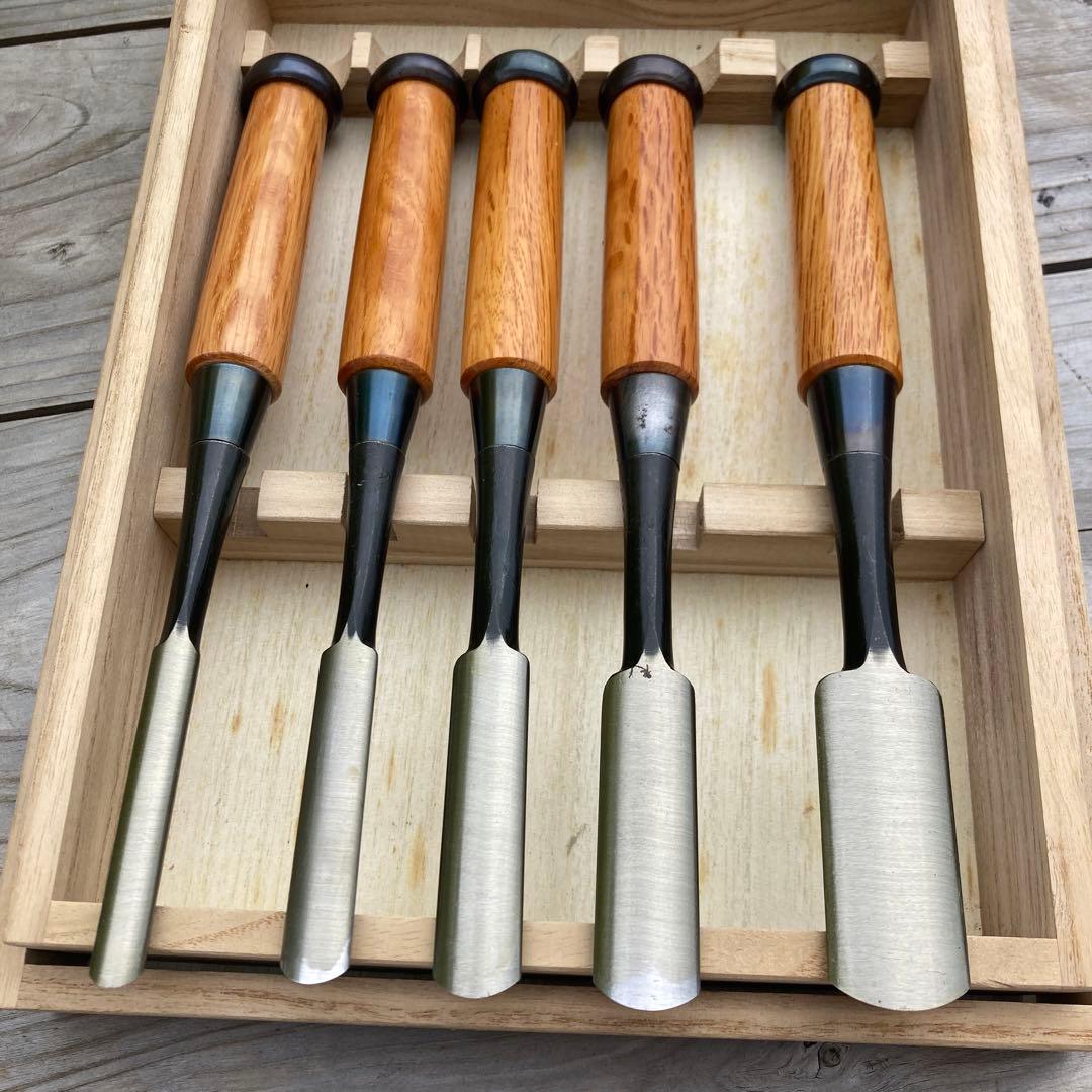 外丸鑿　ノミ　5本セット