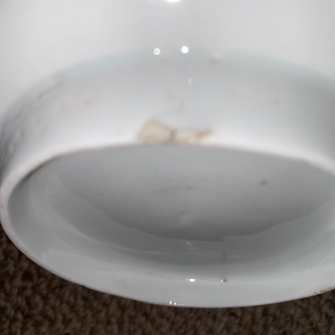 藍九谷　染付　蝶草花文　皿　江戸初期