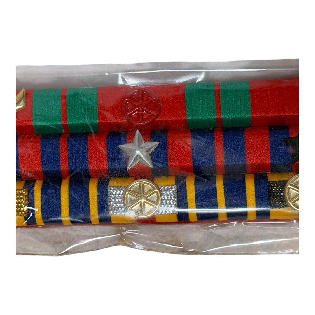 【希少】カンボジア陸軍 将校用 略綬 8連 リボンラック ／ ミリタリー 勲章