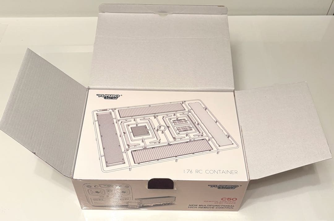 【新品未使用】turbo racing 1/76 c50 セミトレーラー