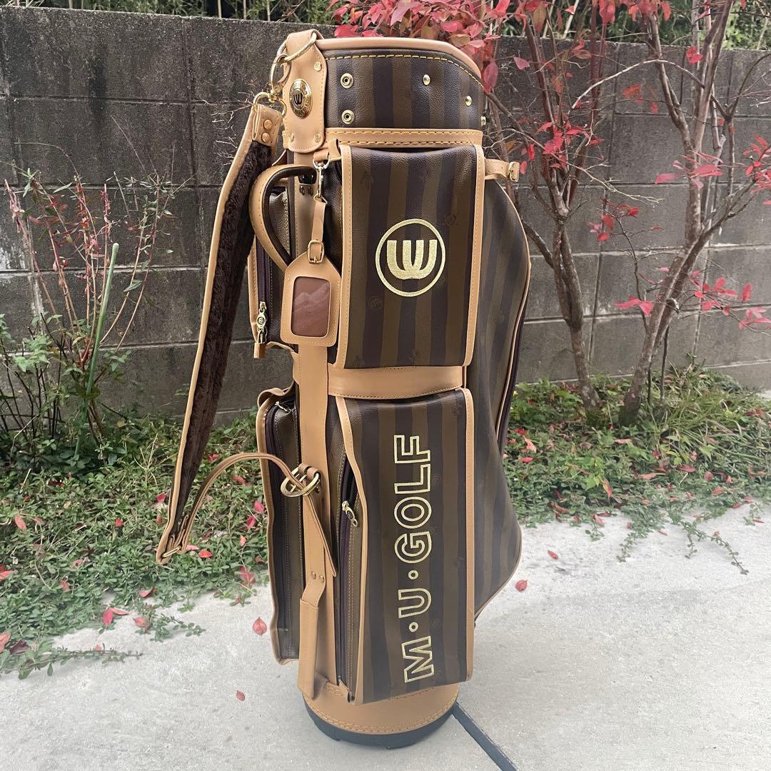 綺麗 MU スポーツ （ミエコウサコ） シグネチャー キャディバッグ レザー
