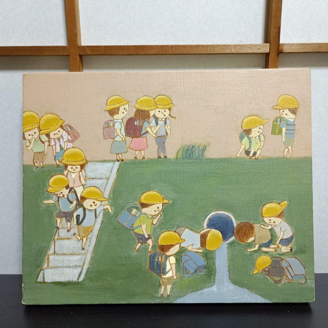 加藤雅也　michikusa　27.3×22　キャンバス、アクリル絵具　2011