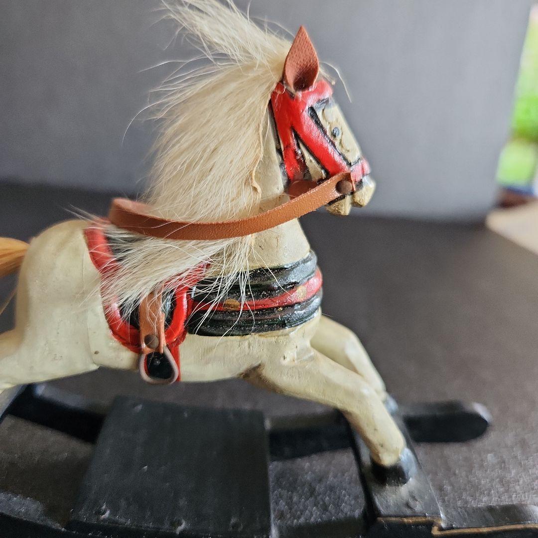 アンティーク 木製 ロッキングホース