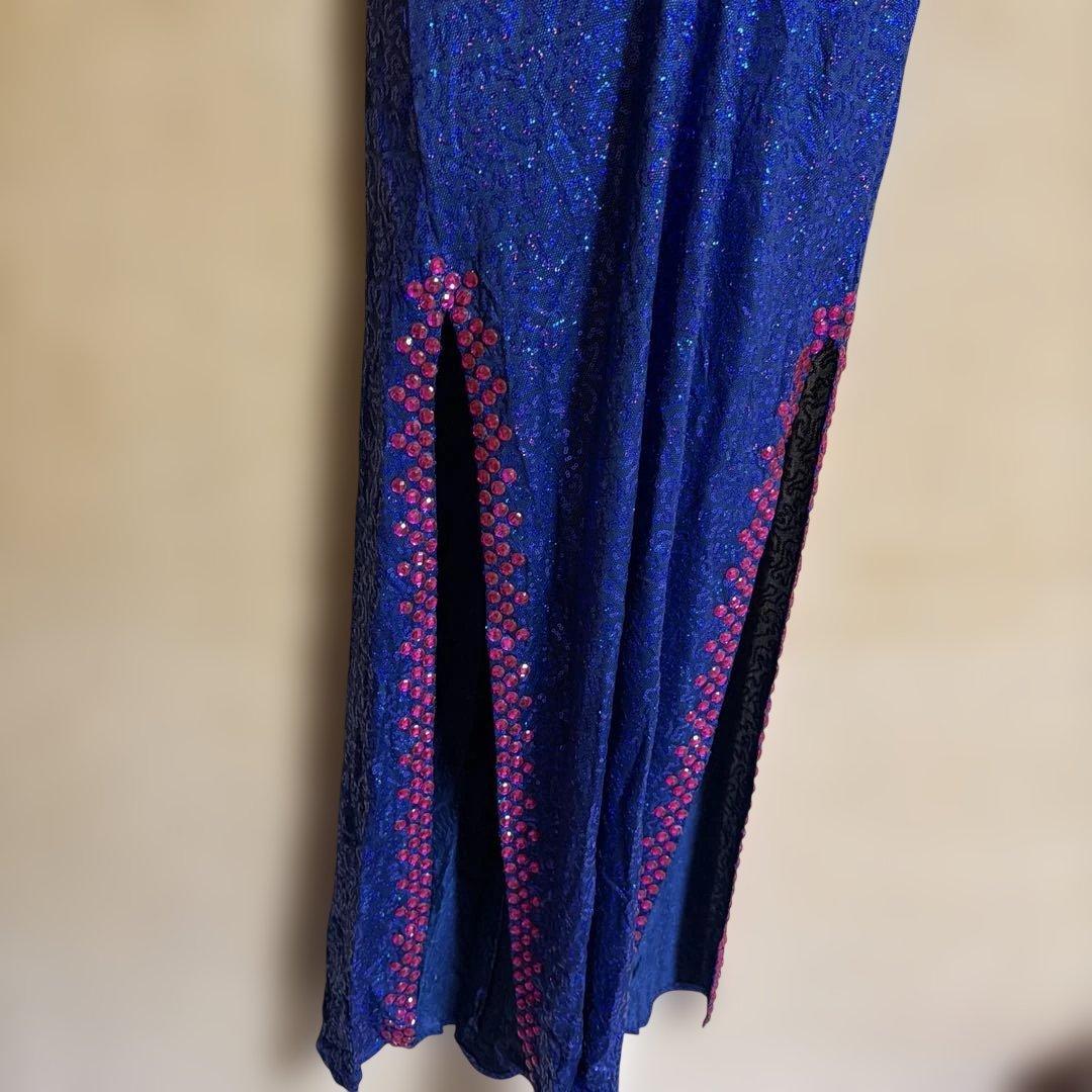 ベリーダンス セットアップ 青紫