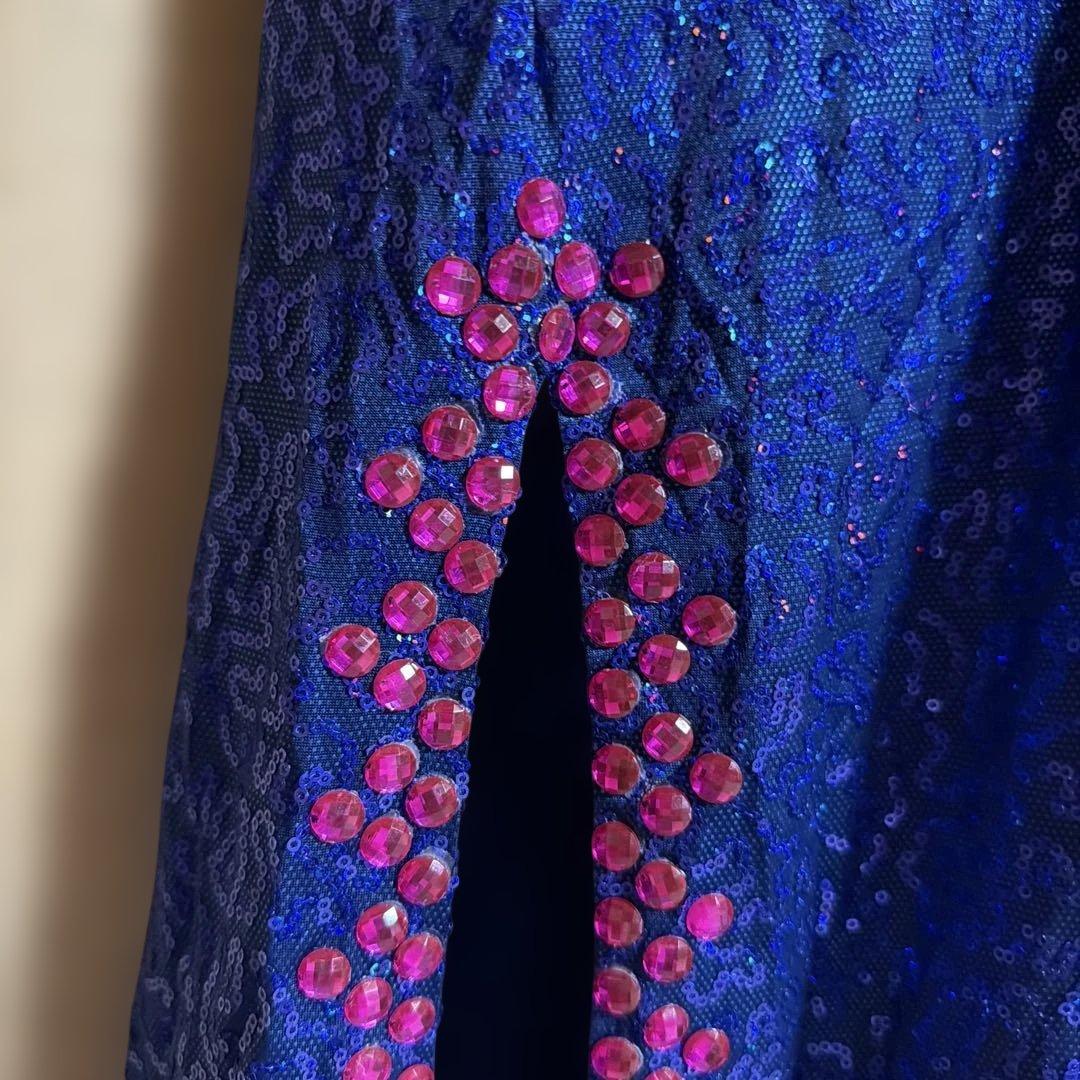 ベリーダンス セットアップ 青紫