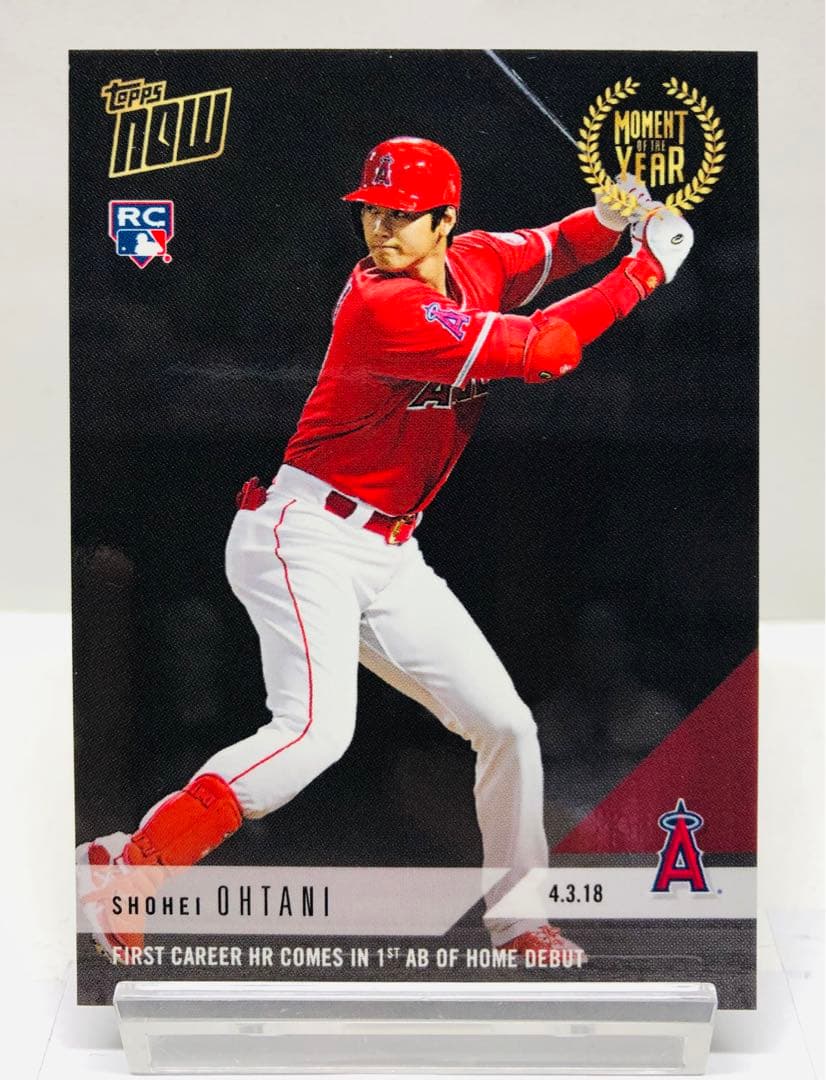 大谷翔平 2018 Topps Now moy-1 メジャー初ホームラン！
