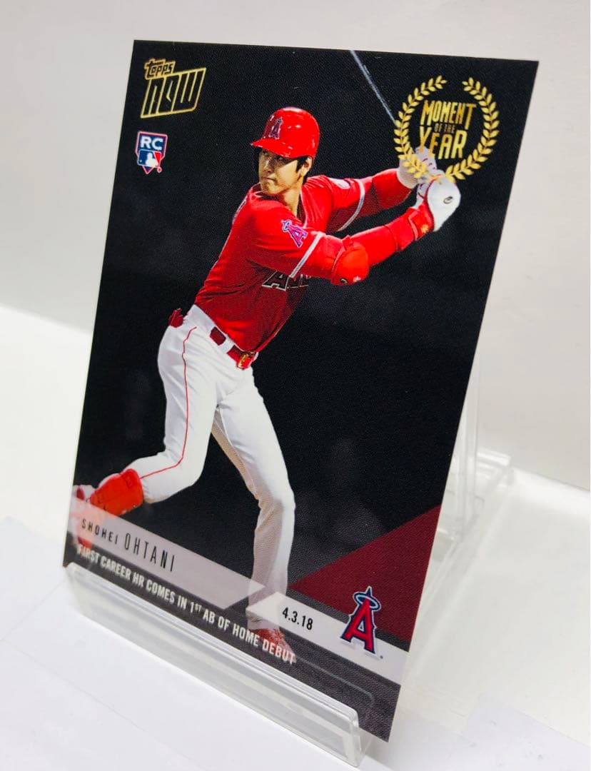 大谷翔平 2018 Topps Now moy-1 メジャー初ホームラン！