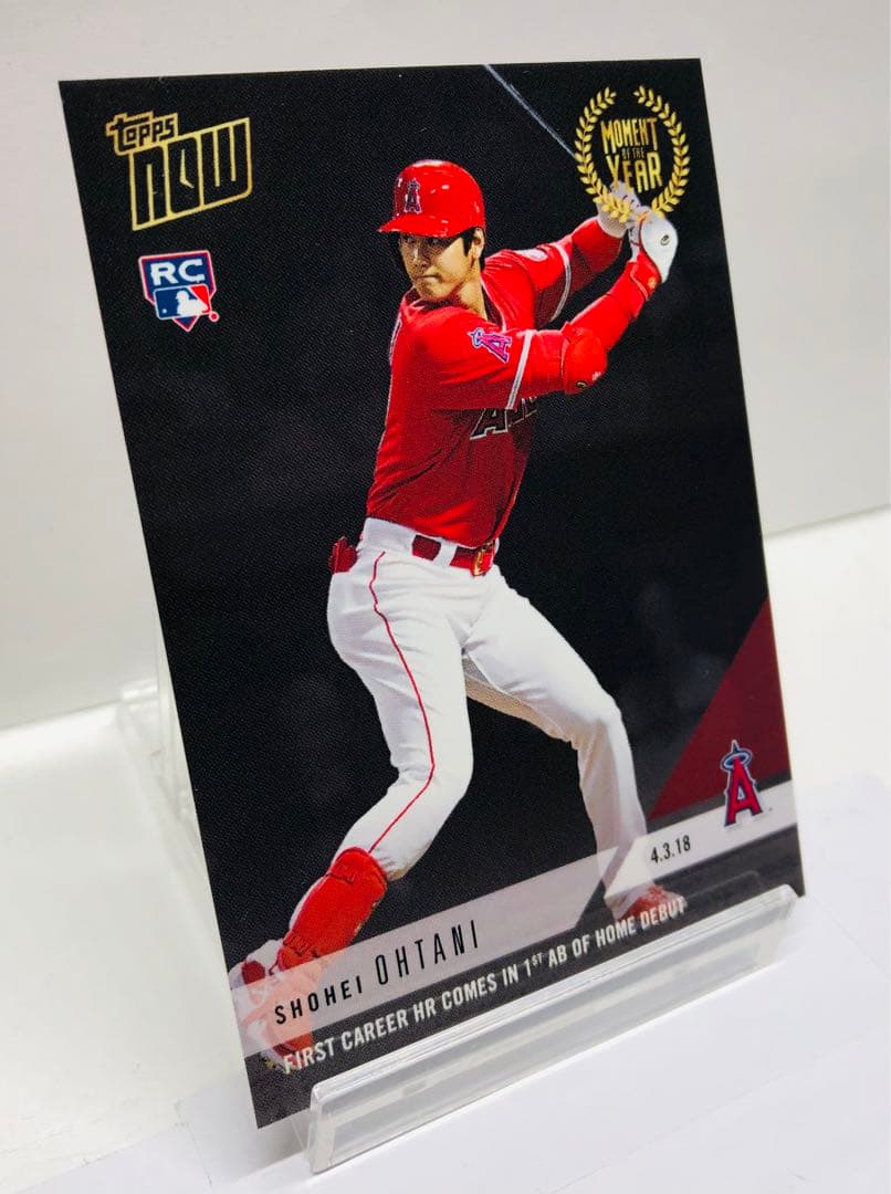 大谷翔平 2018 Topps Now moy-1 メジャー初ホームラン！
