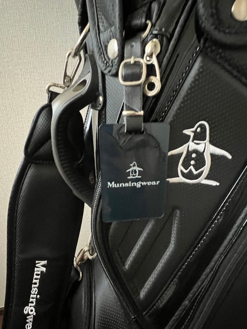 Munsingwear ゴルフバッグ ブラック（ネームプレート付）