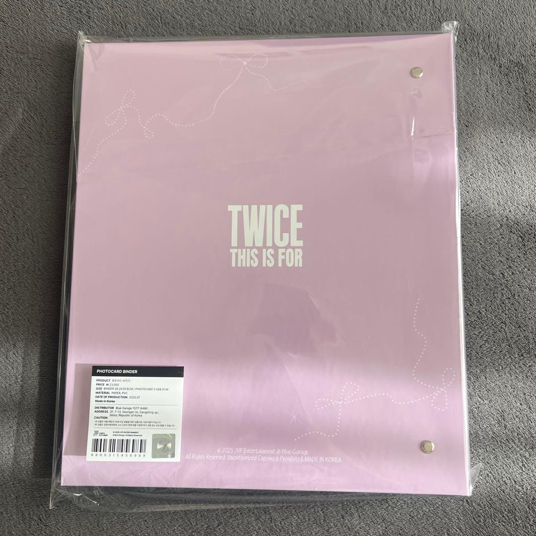 twice this is for フォトカード　バインダー　ケース　ライブ