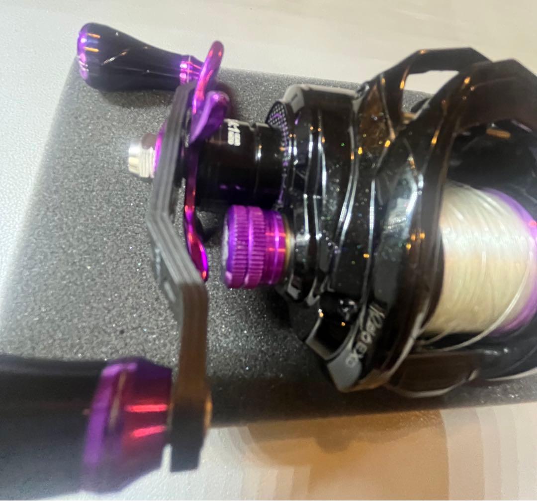 Abu Garcia EXD ベイトリール 5.4:1 黒/紫