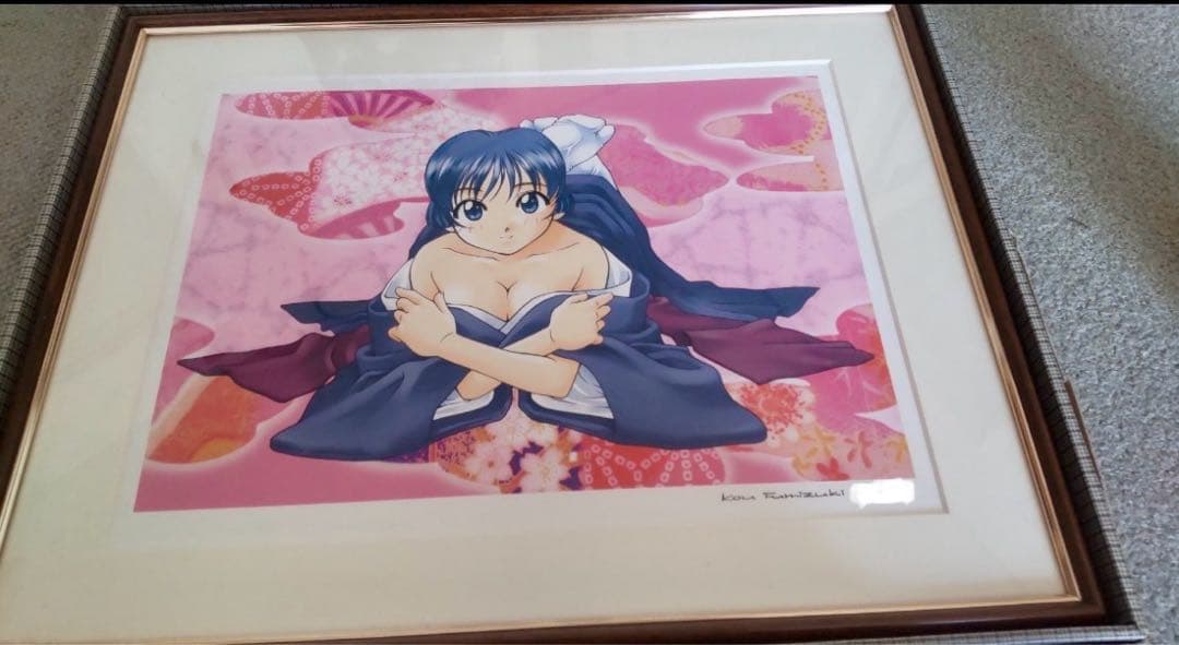 「藍より青し」特別限定品生産カラー複製原画 シリアルNo.？/300