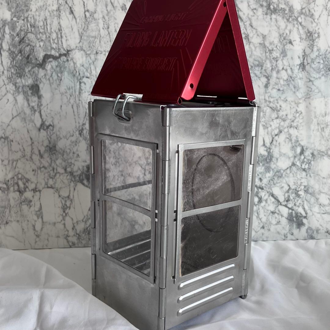 キャンドルランタン フォールディング屋根型 ヴィンテージ
